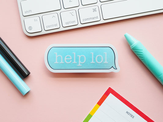 Help lol Text Message Sticker