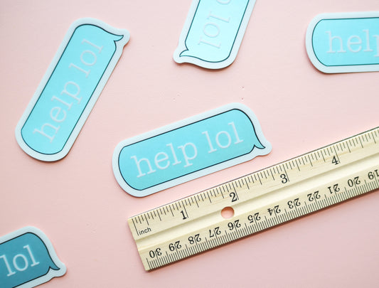 Help lol Text Message Sticker