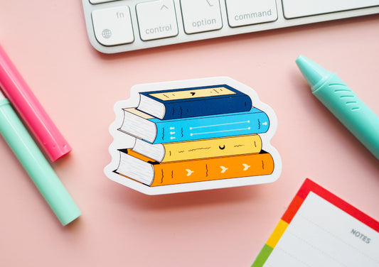AroAce Pride Flag Book Sticker