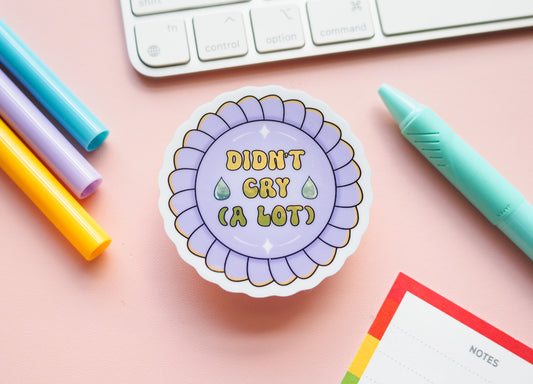 Didn't Cry (A Lot) Crybaby Sticker