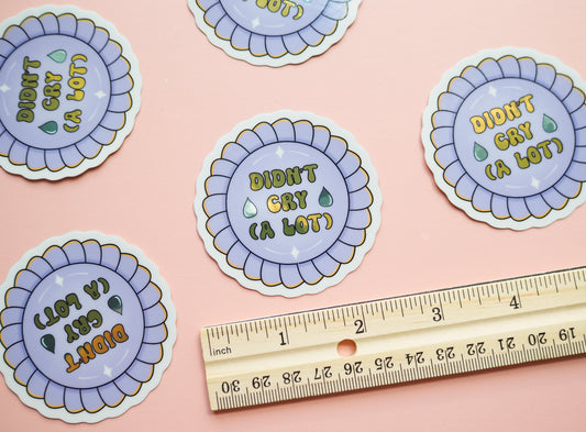 Didn't Cry (A Lot) Crybaby Sticker