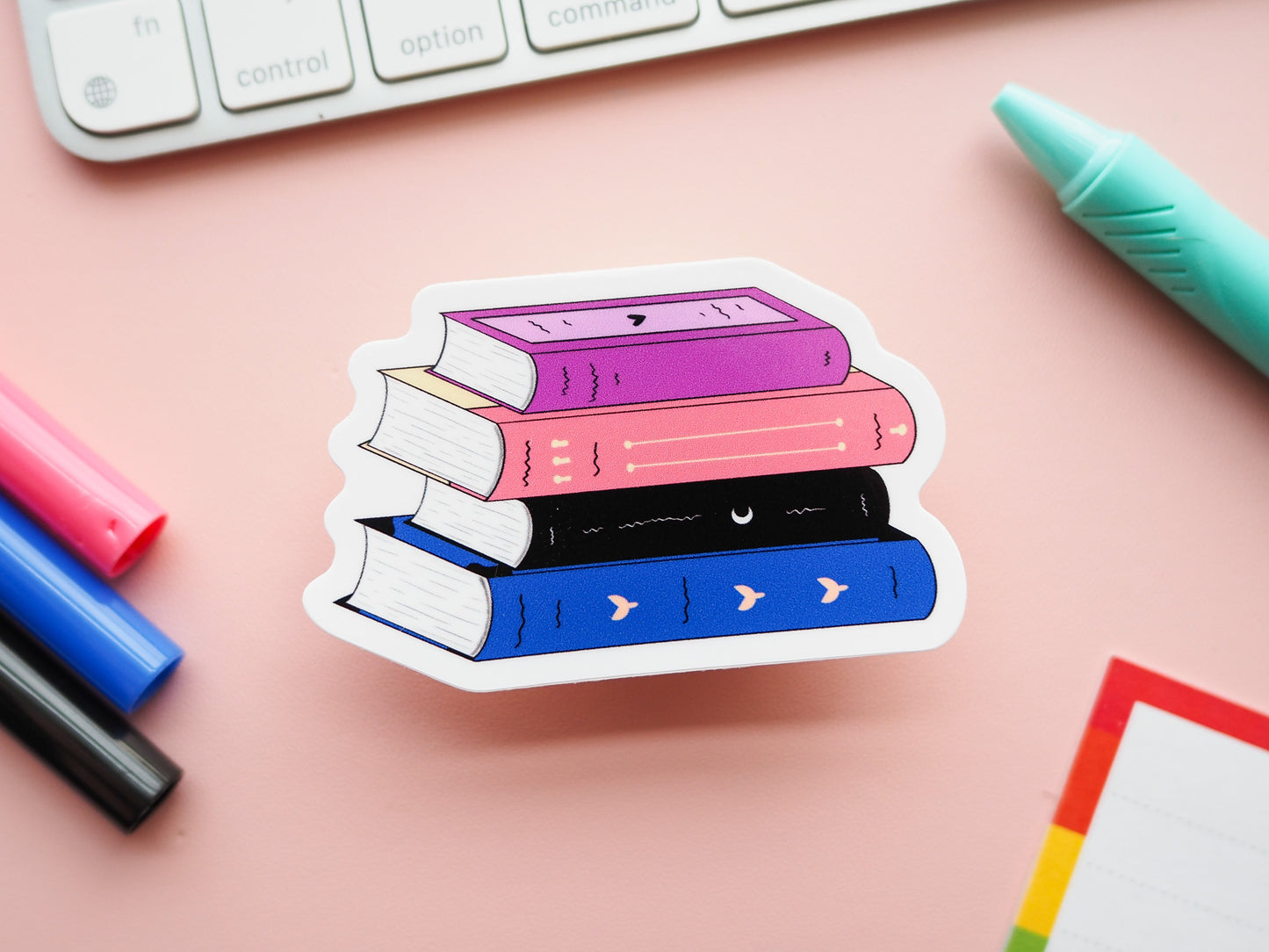 GenderFluid Pride Flag Book Sticker