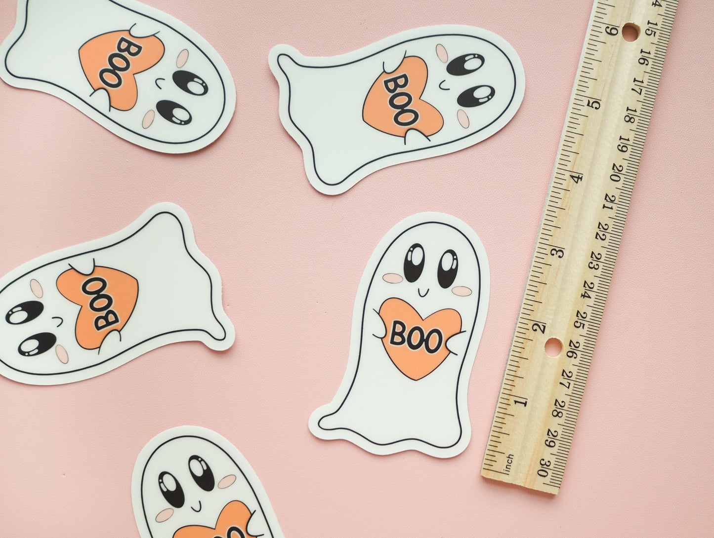 Glow in the Dark Super Spoopy Ghost Sticker