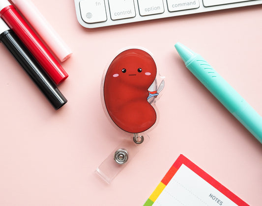 Kidney Kawaii oh no it has a knife Badge Reel