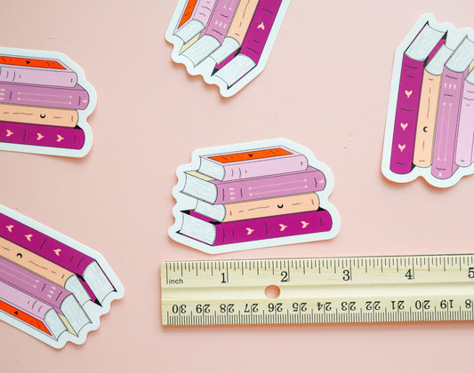 Lesbian Pride Flag Book Sticker