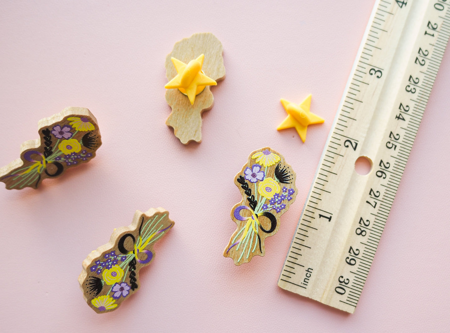 NonBinary Subtle Pride Floral Pin