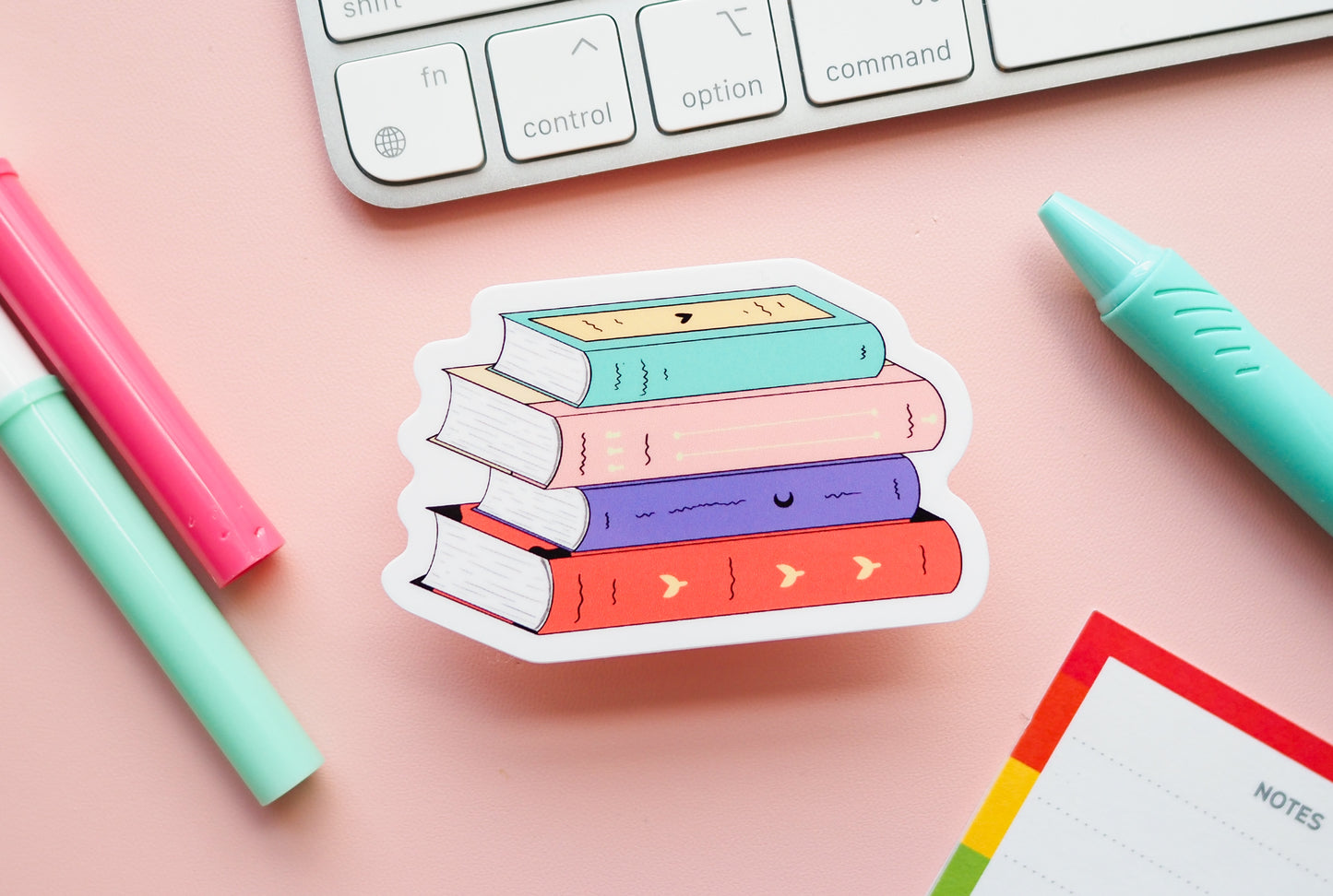 Sapphic Pride Flag Book Sticker