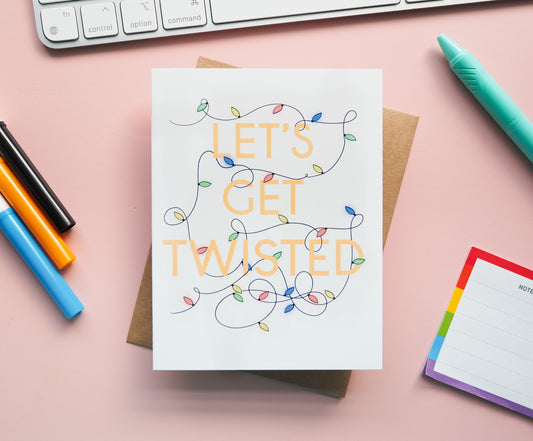 Let's Get Twisted Holiday Notecard