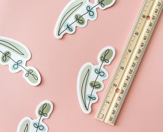 Minimalist Branch Line Art Sticker