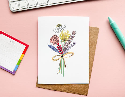 Floral Bouquet Notecard