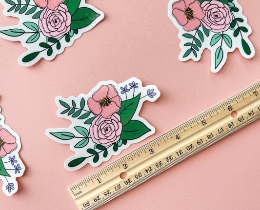 Floral Bouquet Art Sticker