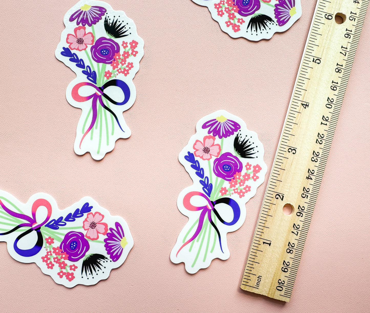 Genderfluid Floral Bouquet Pride Sticker