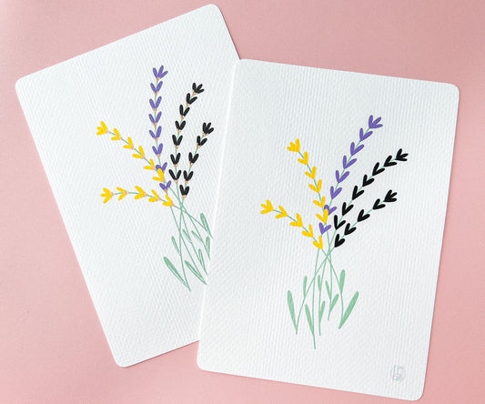 NonBinary Pride Flag Floral Art Print