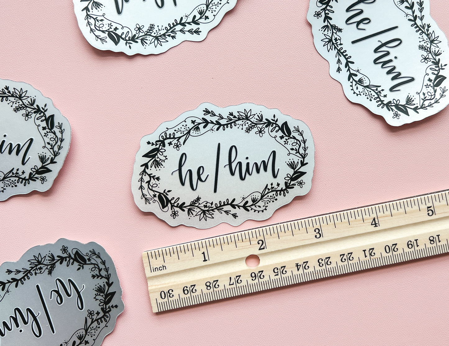 He/Him Pronouns Sticker