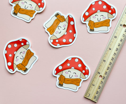 Cozy Fall Mushroom Sticker