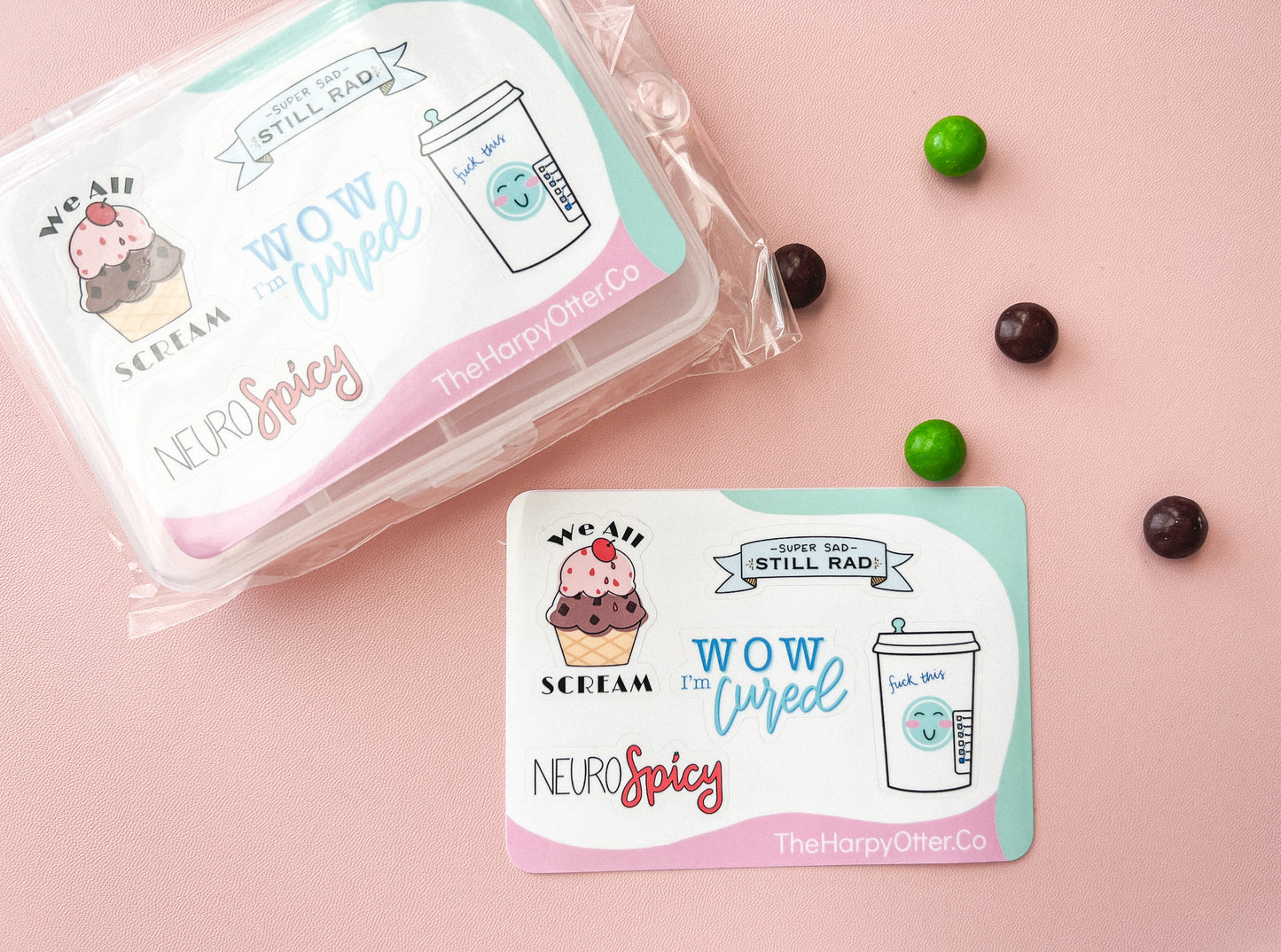 Pill Case + NeuroSpicy Sticker Sheet