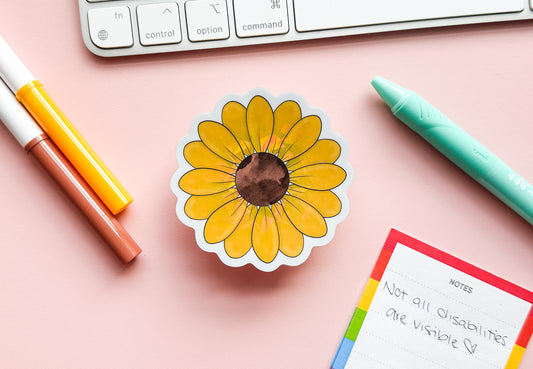 Invisible Disabilities Sunflower Sticker