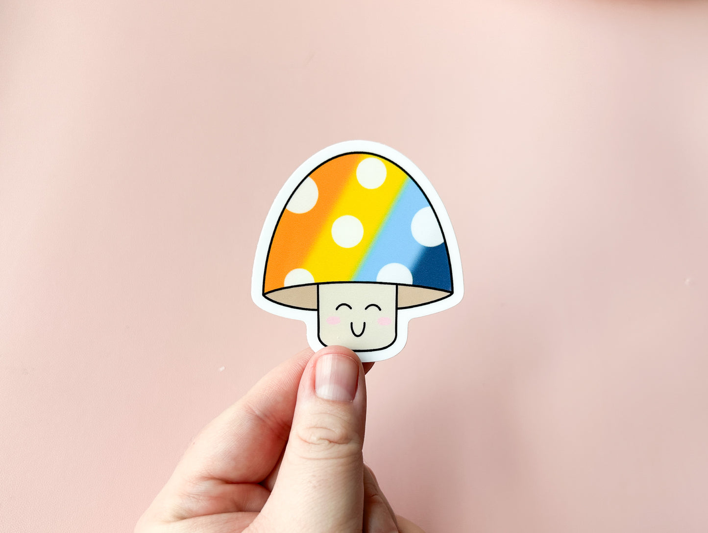 AroAce Sunset Subtle Mushroom Pride Sticker