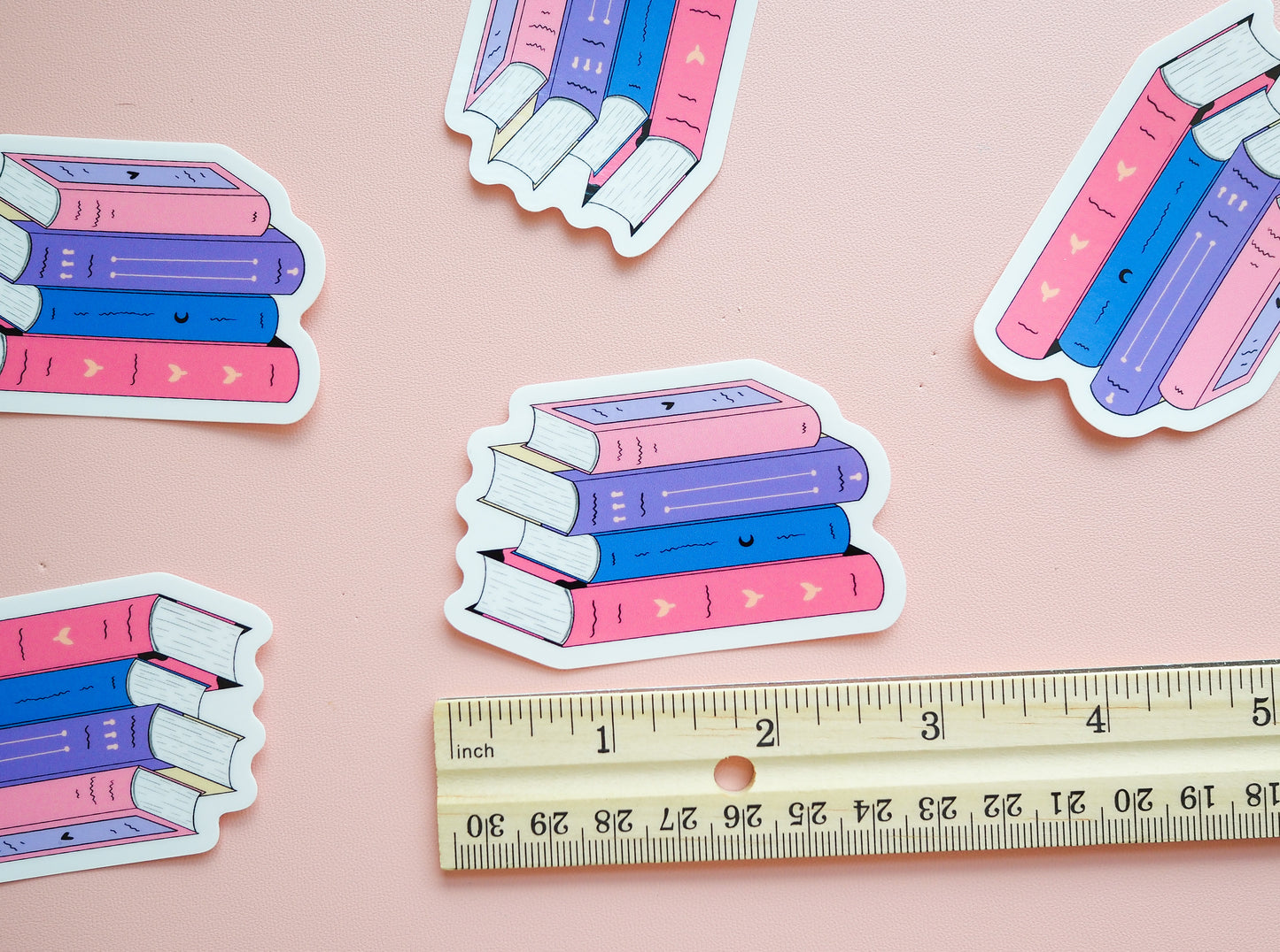 Bi Pride Flag Book Sticker