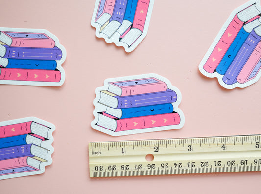Bi Pride Flag Book Sticker