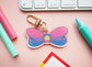 Bi Pride Flag Magical Bow Keychain