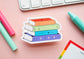 Gay Pride Flag Book Sticker