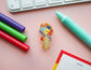 Gay Subtle Pride Floral Pin