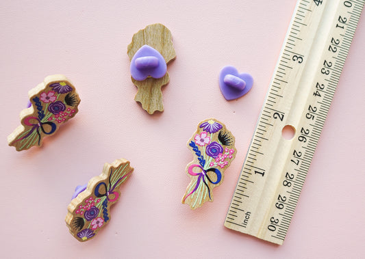 Genderfluid Subtle Pride Floral Pin