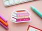Lesbian Pride Flag Book Sticker