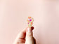 Lesbian Subtle Pride Floral Pin