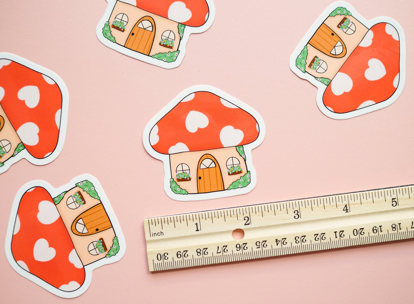 Cozy Mushroom House Sticker