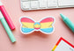 Pan Pride Flag Magical Bow Sticker