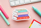 Sapphic Pride Flag Book Sticker
