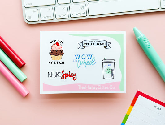 Mental Health Minis Sticker Sheet