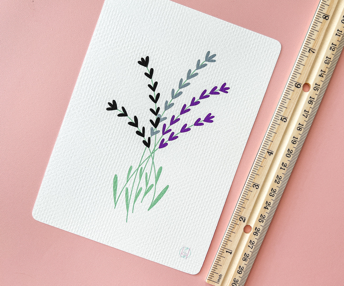 Asexual Subtle Pride Flag Floral Print