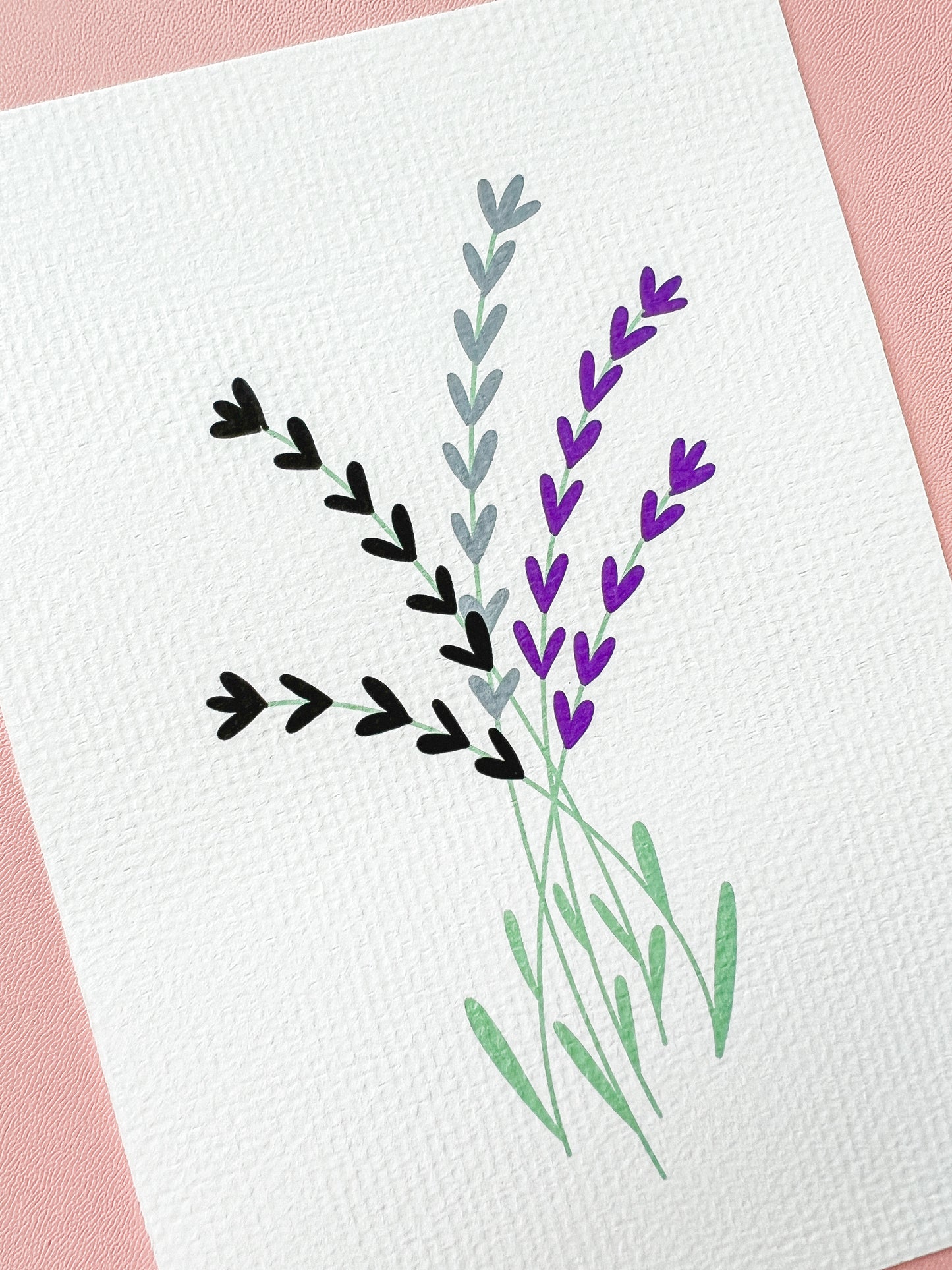 Asexual Subtle Pride Flag Floral Print