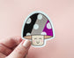 Asexual Pride Mushroom Sticker