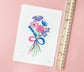 Bi Pride Flag Bouquet Print
