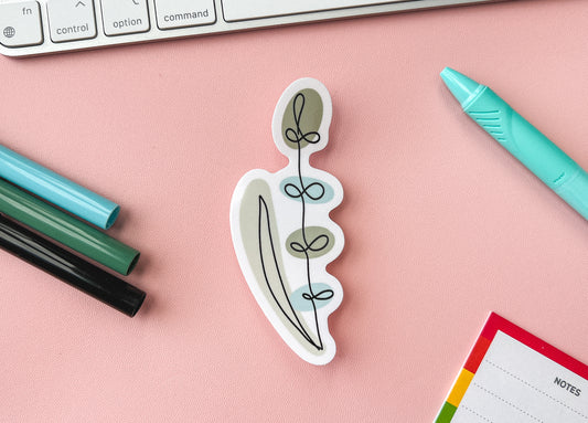 Minimalist Branch Line Art Sticker