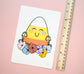Candy Corn Floral Art Print