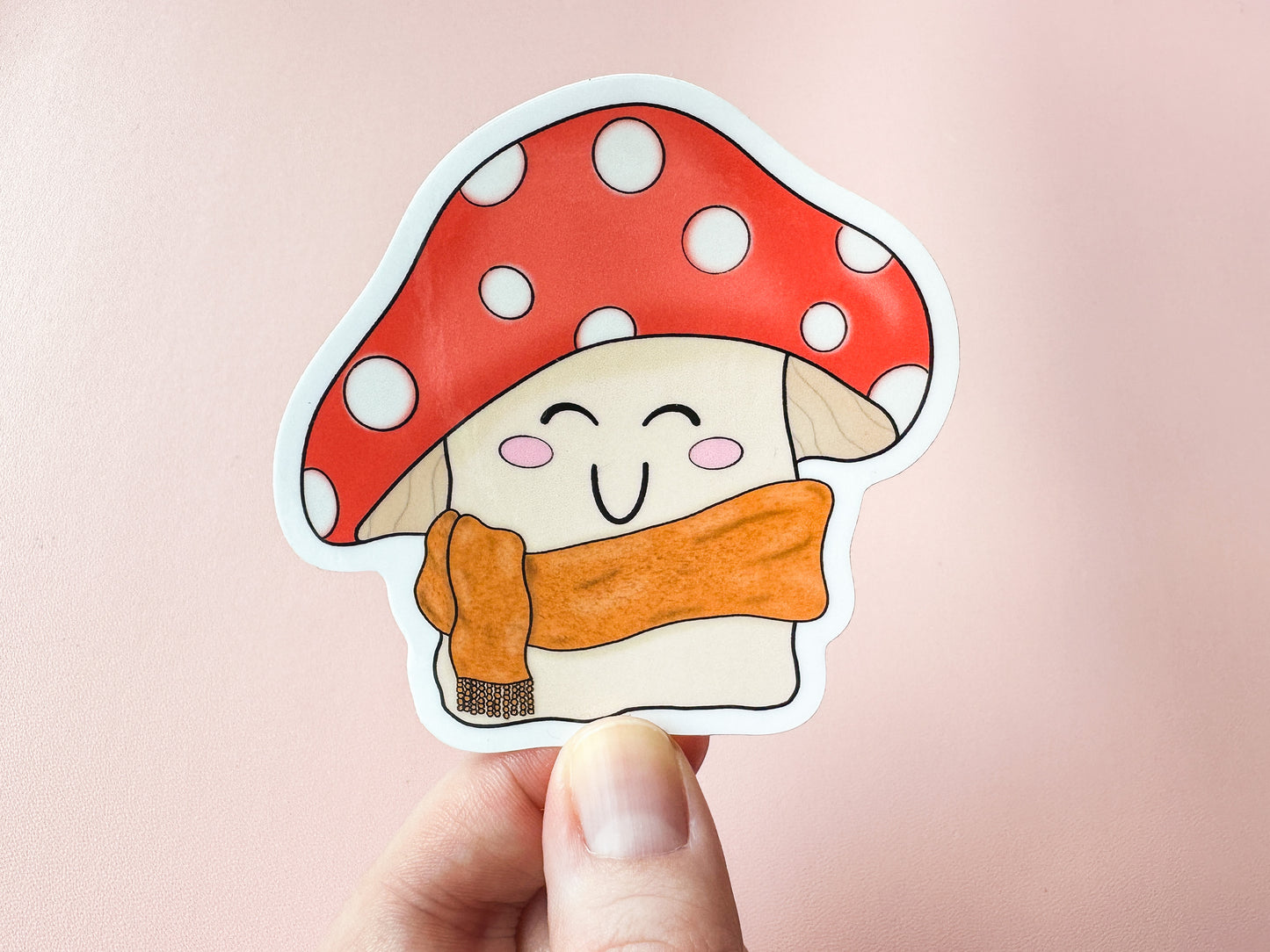 Cozy Fall Mushroom Sticker