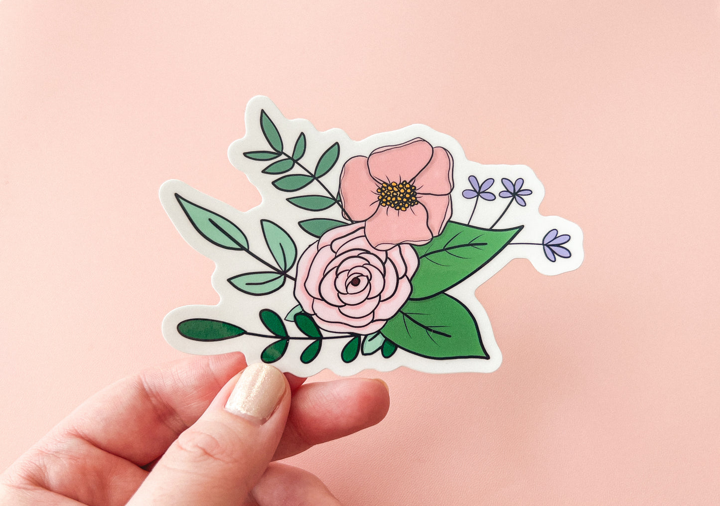 Floral Bouquet Art Sticker