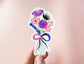 Genderfluid Floral Bouquet Pride Sticker