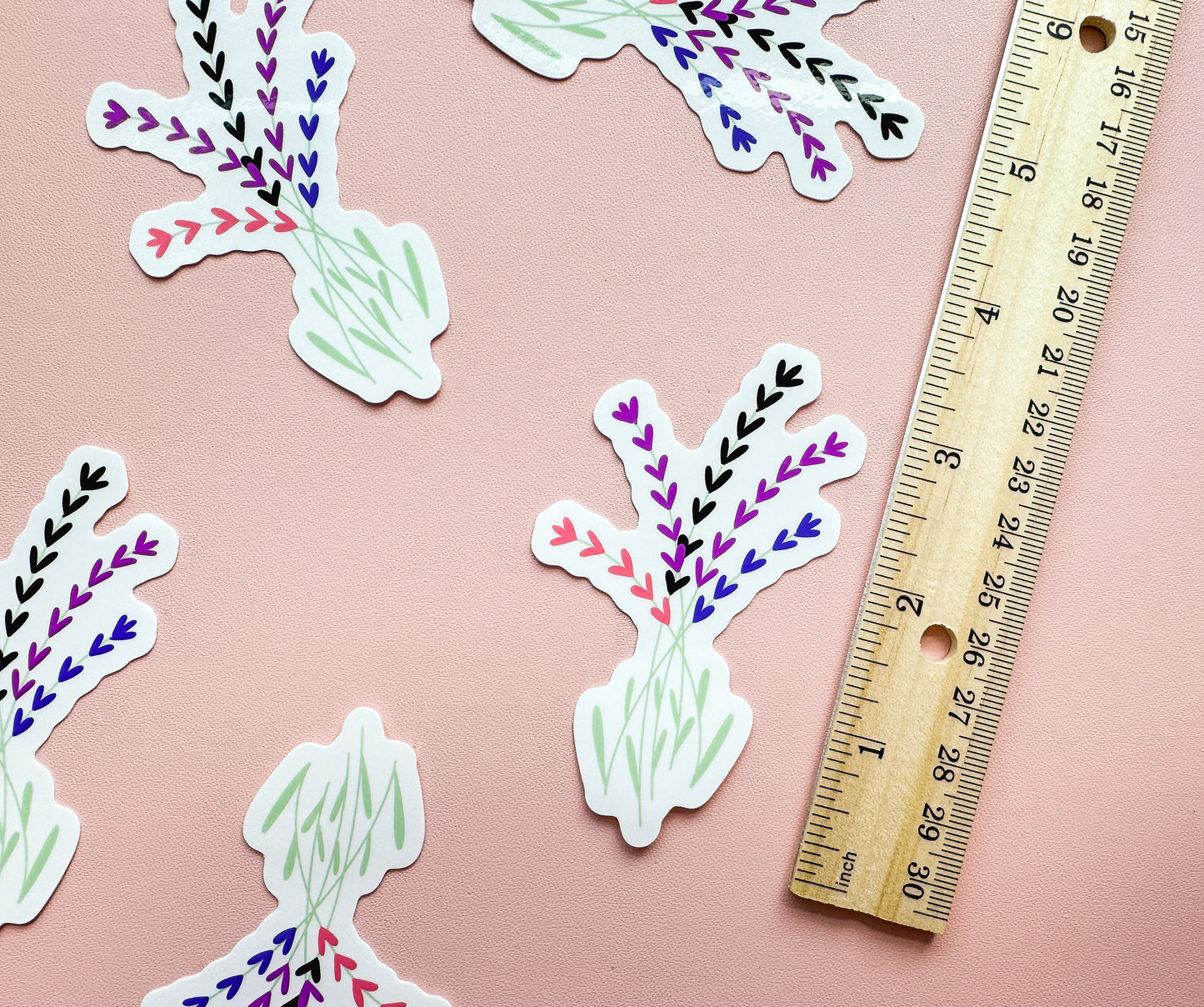 Genderfluid Pride Floral Sticker