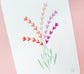 Lesbian Pride Flag Floral Art Print