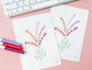 Lesbian Pride Flag Floral Art Print