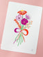 Lesbian Pride Flag Bouquet Print