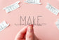 Make (Clear) Lettering Sticker