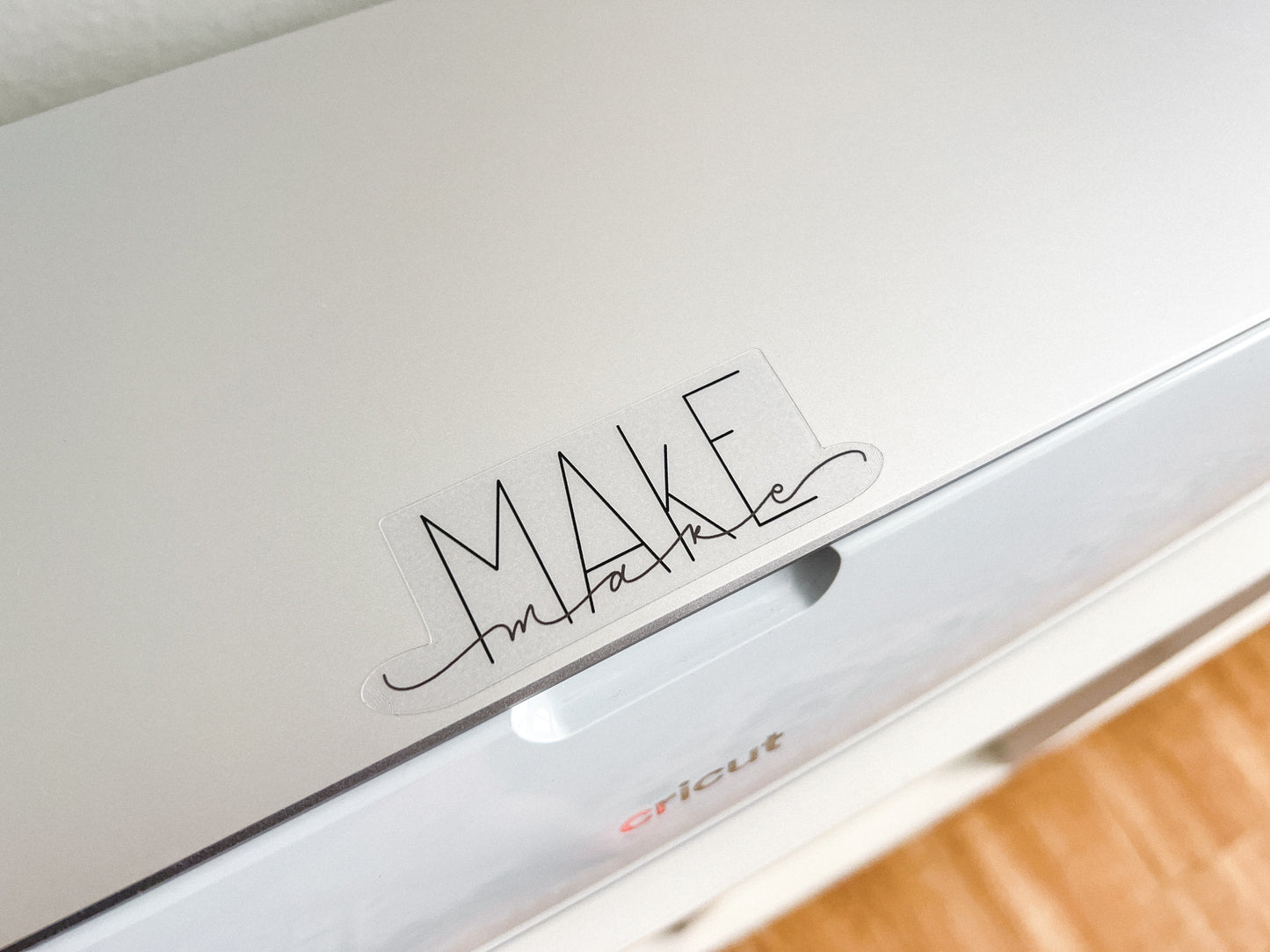 Make (Clear) Lettering Sticker