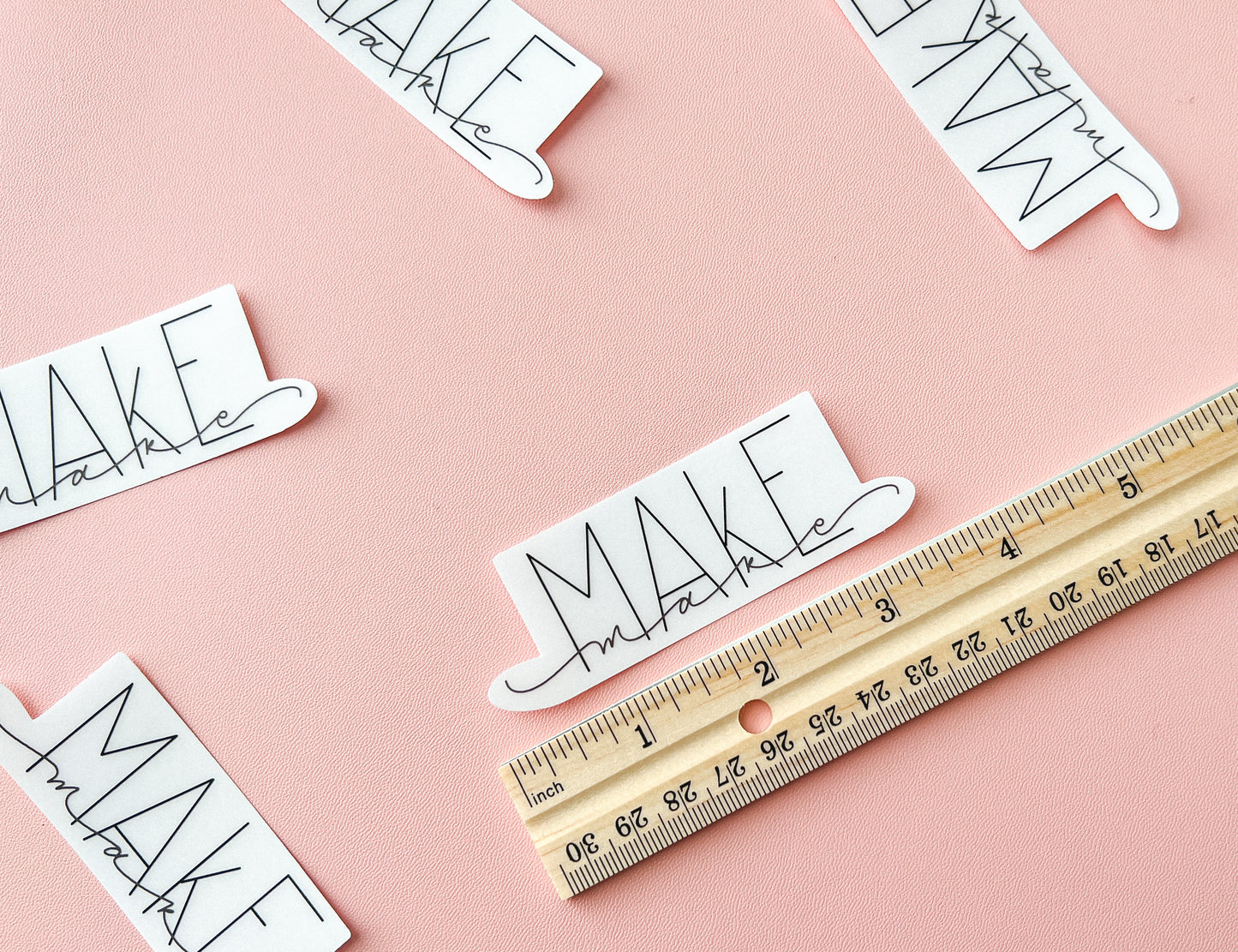 Make (Clear) Lettering Sticker